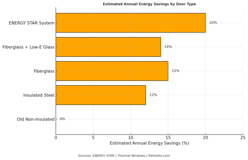energy savings by door type poppins