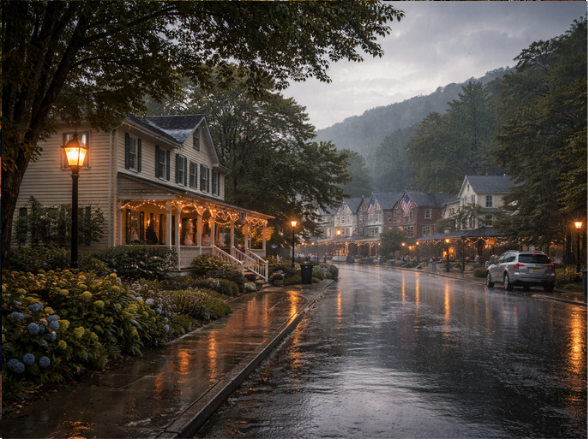 Rainy afternoon in Boiling Springs