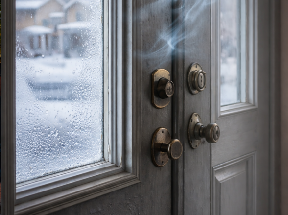Moist in the Door due to weather in Red Lion